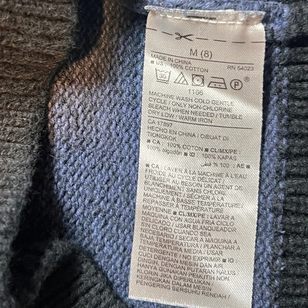Old Navy Kids Bear Pullover Sweater Grizzly Graphic 100% Cotton Size M/8